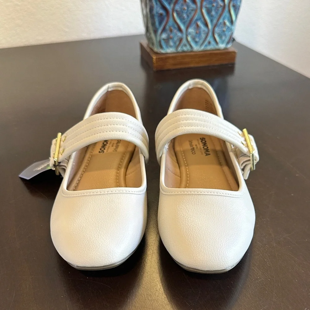 Sonoma Goods For Life® Delilah Women's Mary Jane Flats in Bone Women’s Size 8.5 - Picture 7 of 16